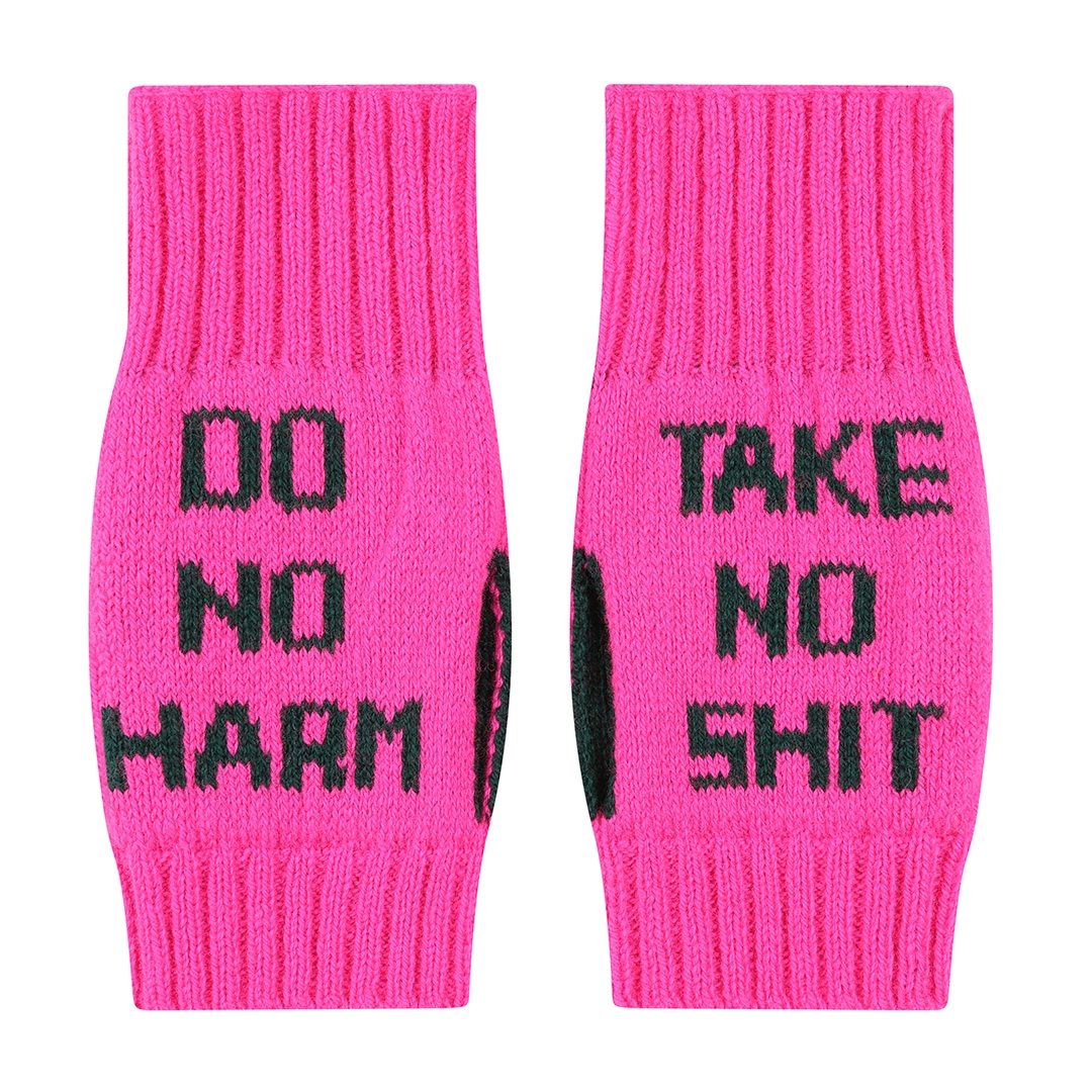 Do No Harm Take No Shit Wrist Warmers