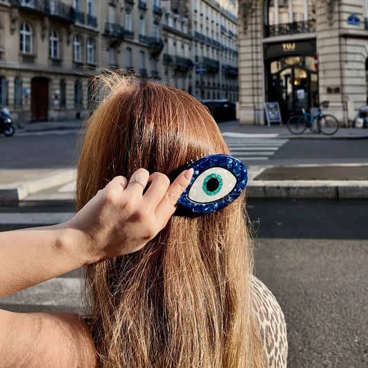 Solar Eclipse Evil Eye Handbag Hero Mini Hairbrush