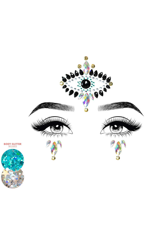 Divinity Face Jewels Sticker