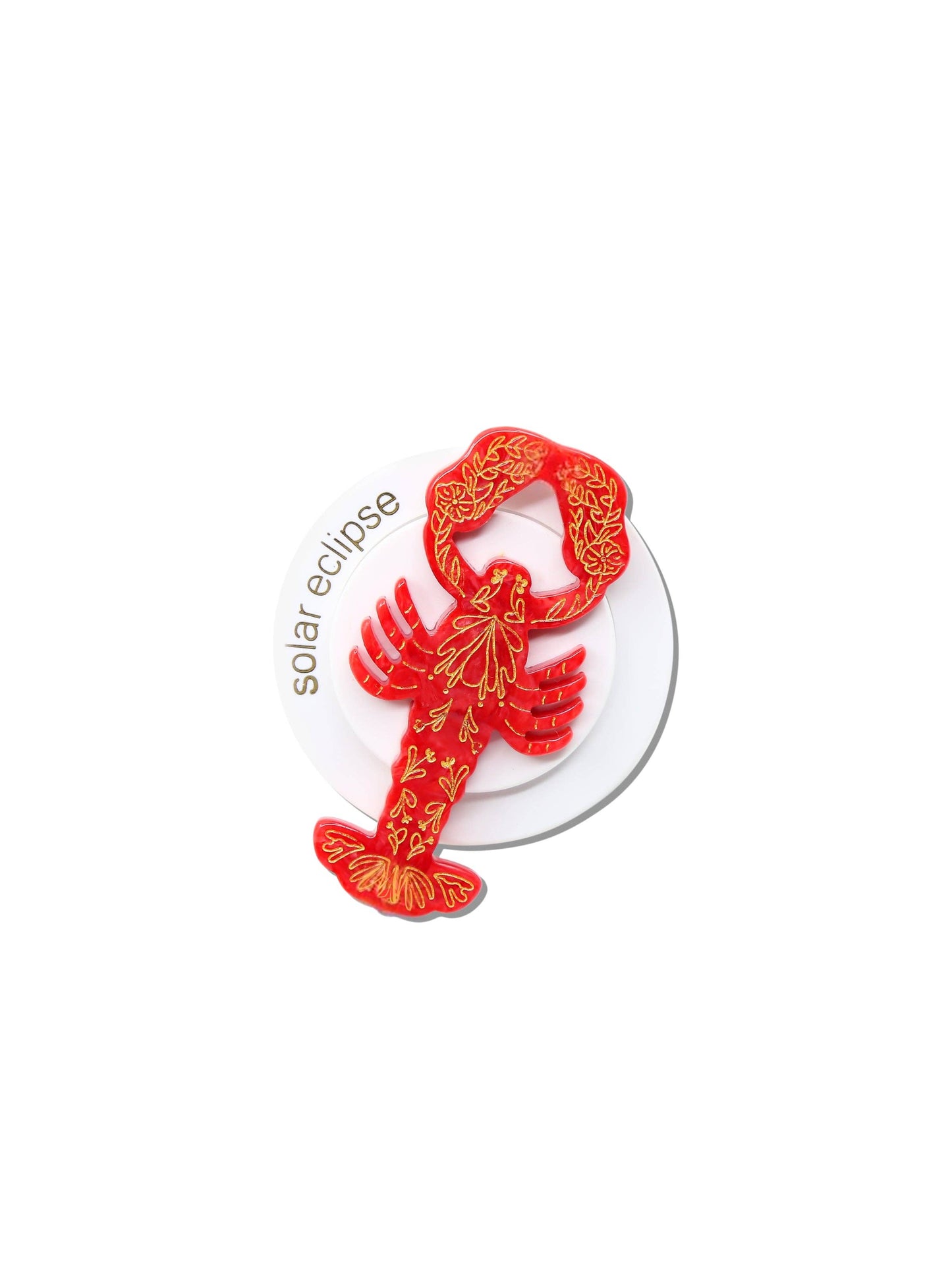 Solar Eclipse Hand-painted Lobster Grip Charm