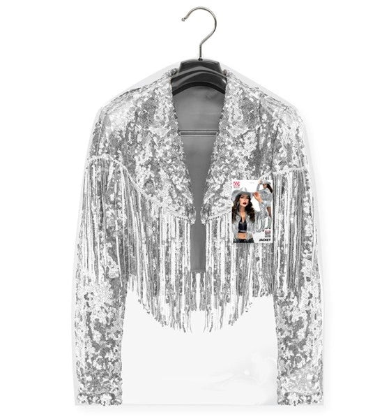 Silver Fringe Sequin Jacket COMING SOON