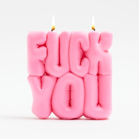 Pink Fuck You Candle