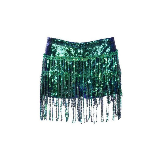 Green Tassel Hotpants
