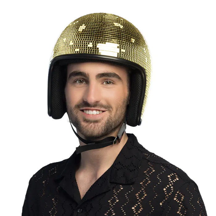 Gold Disco Helmet