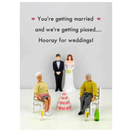 Hooray for Weddings Greetings Card