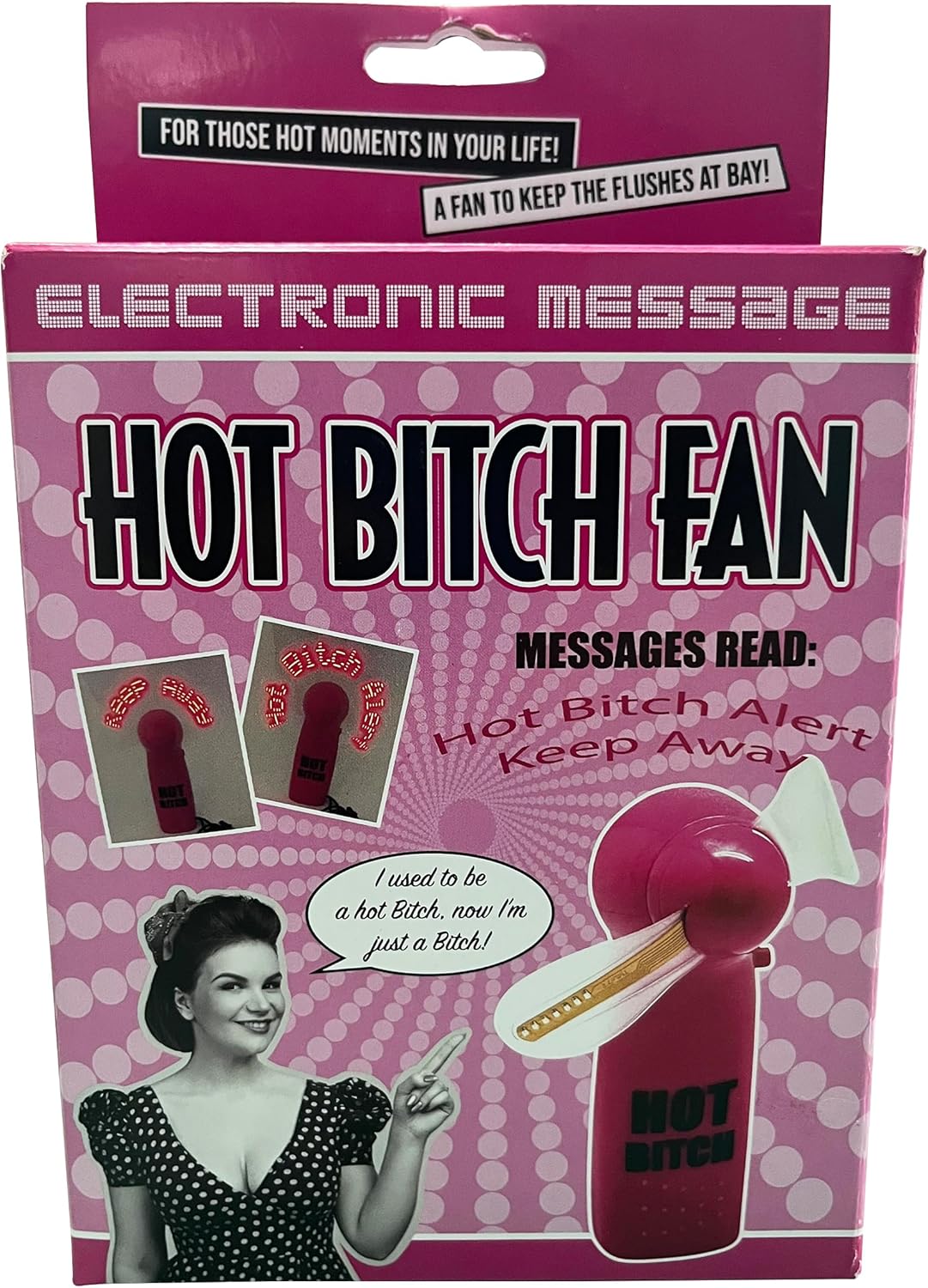 Hot Bitch Fan Novelty Gift