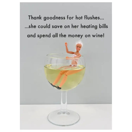 Hot Flushes Greetings Card