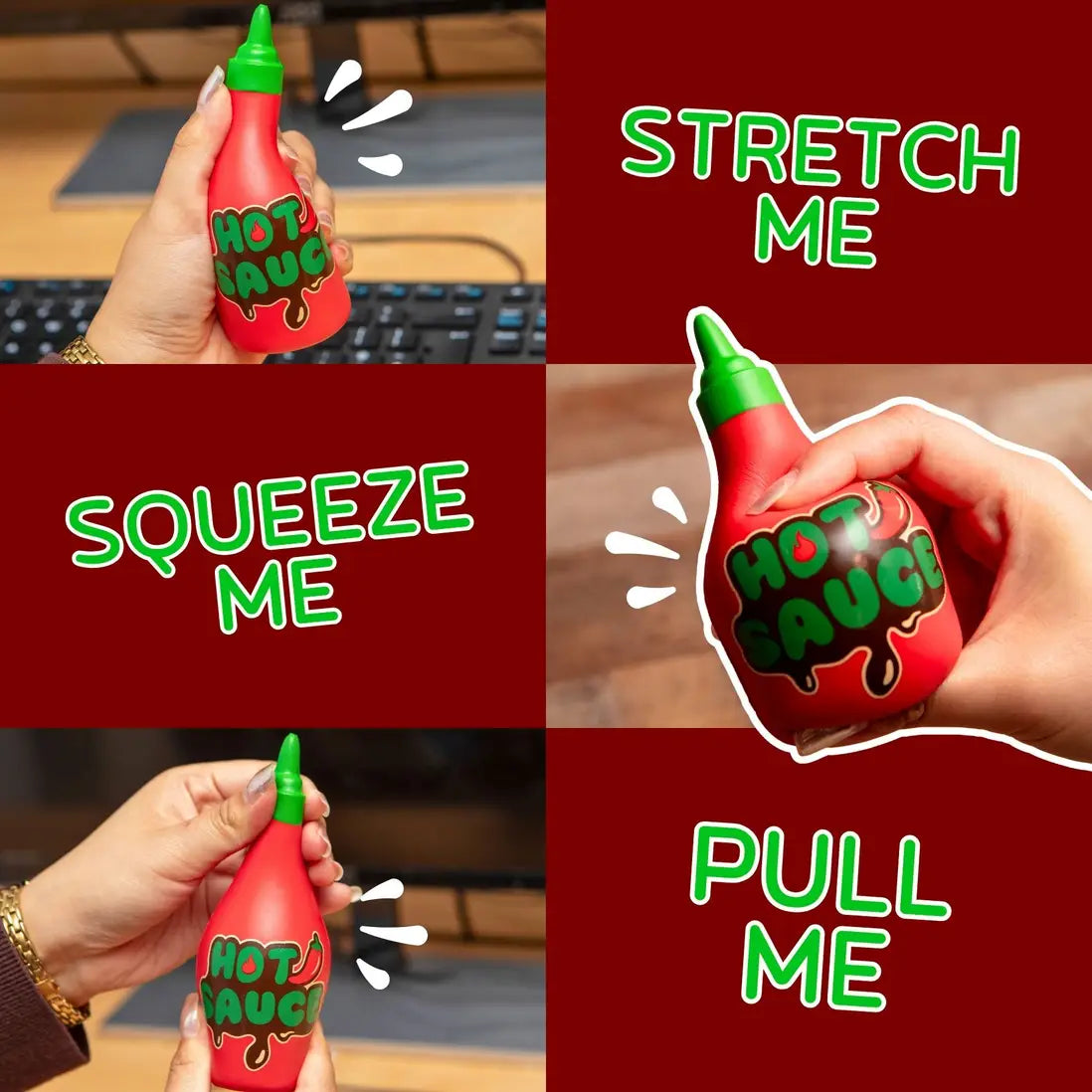 Hot Sauce Squishy Stress Toy