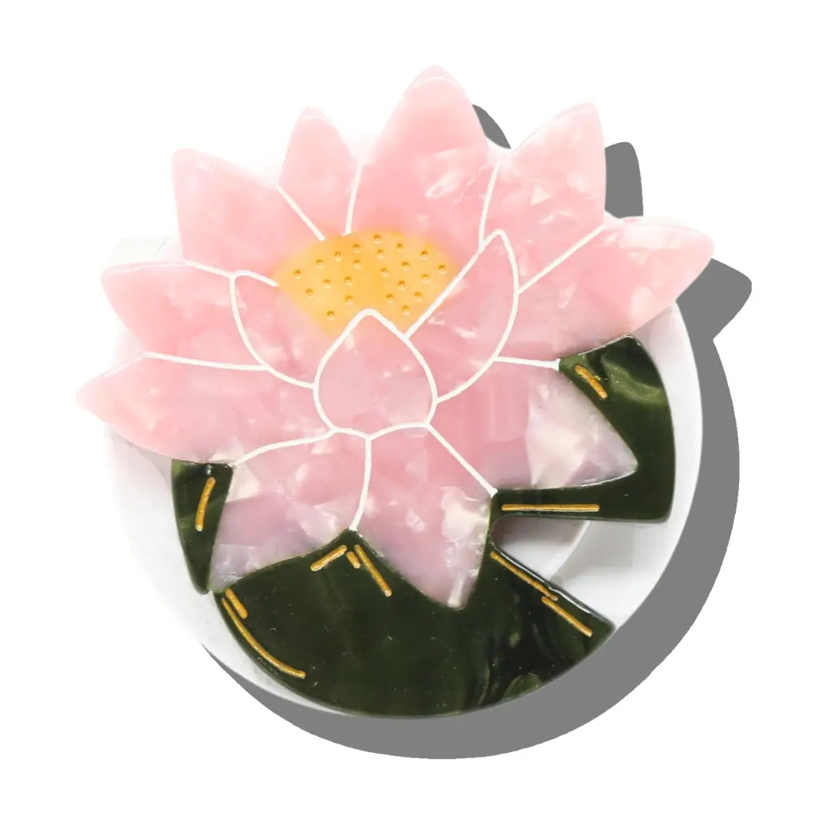 Solar Eclipse Hand-painted Japanese Lily Grip Charm