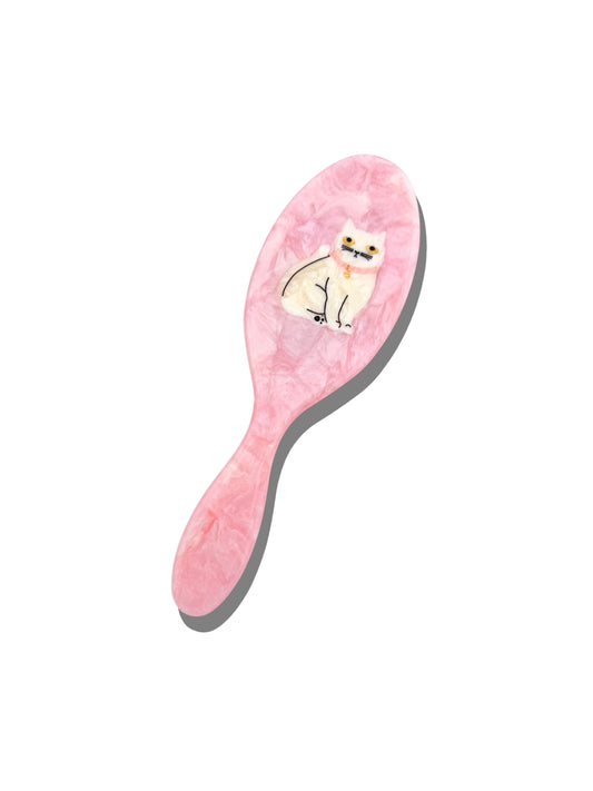 Solar Eclipse Kawaii Cat Amazing-Hair-Day Hairbrush