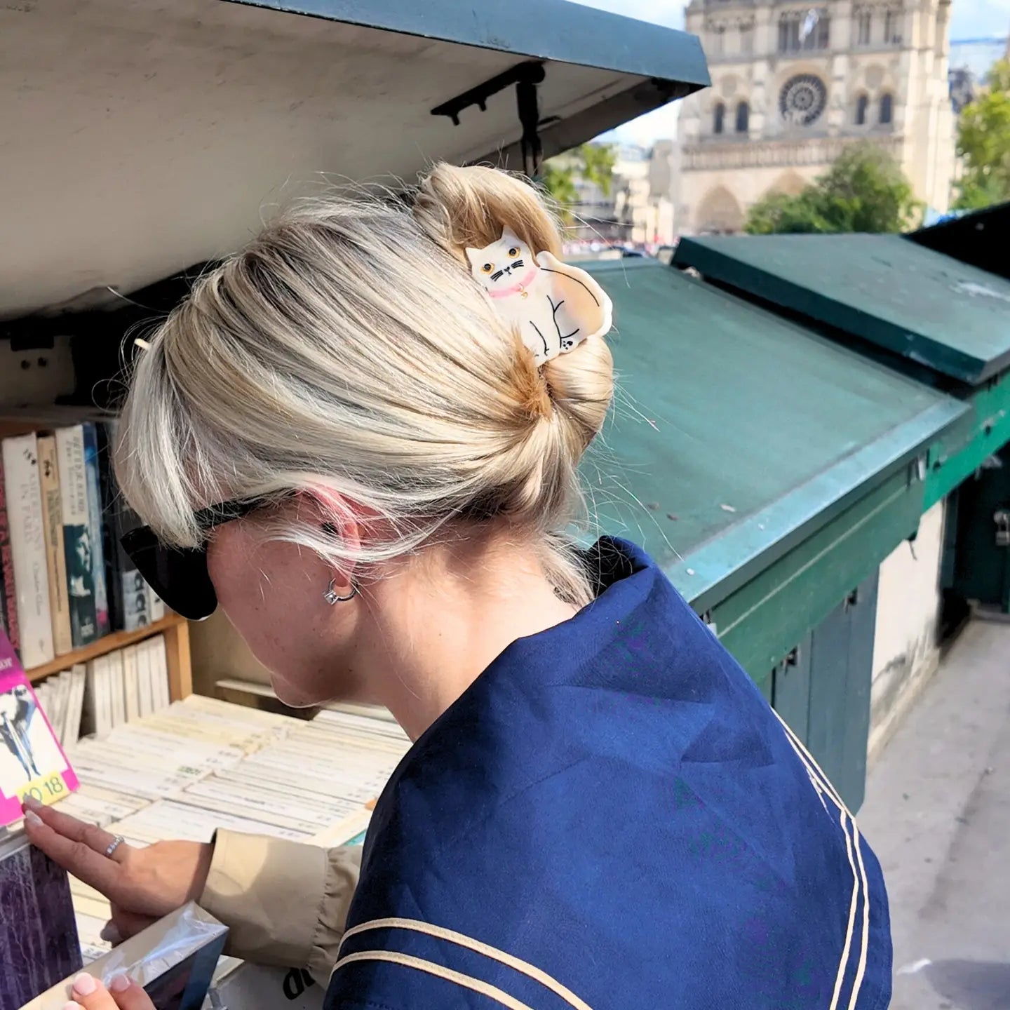 COMING SOON Solar Eclipse Kawaii Cat Claw Clip