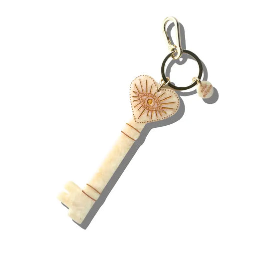 Solar Eclipse Key To My Heart Bag Charm