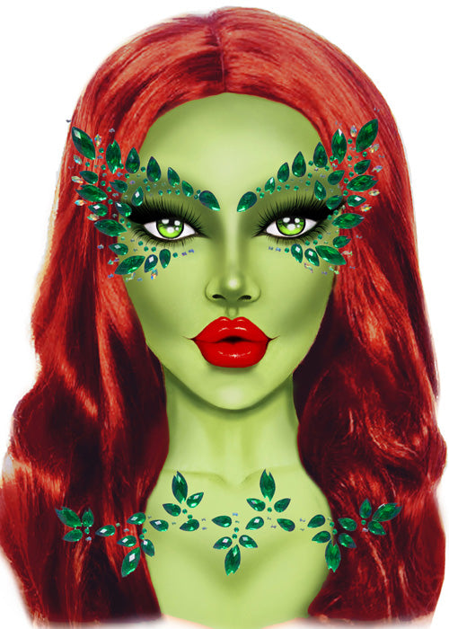 Poison Ivy Adhesive Stick-on Jewels Face Gem