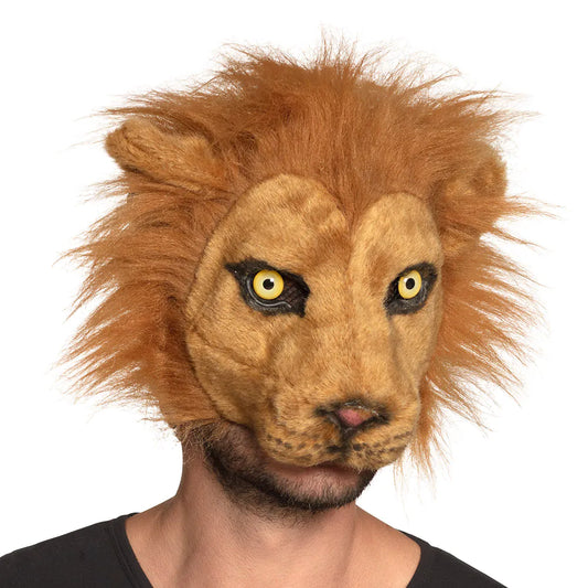 Plush Lion Half Mask