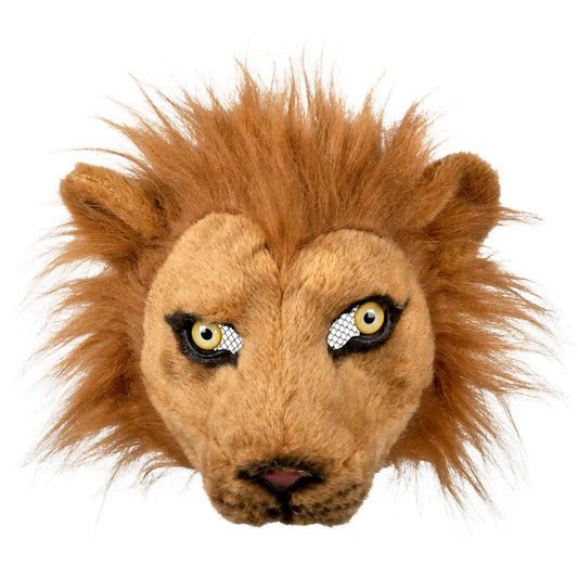 Plush Lion Half Mask