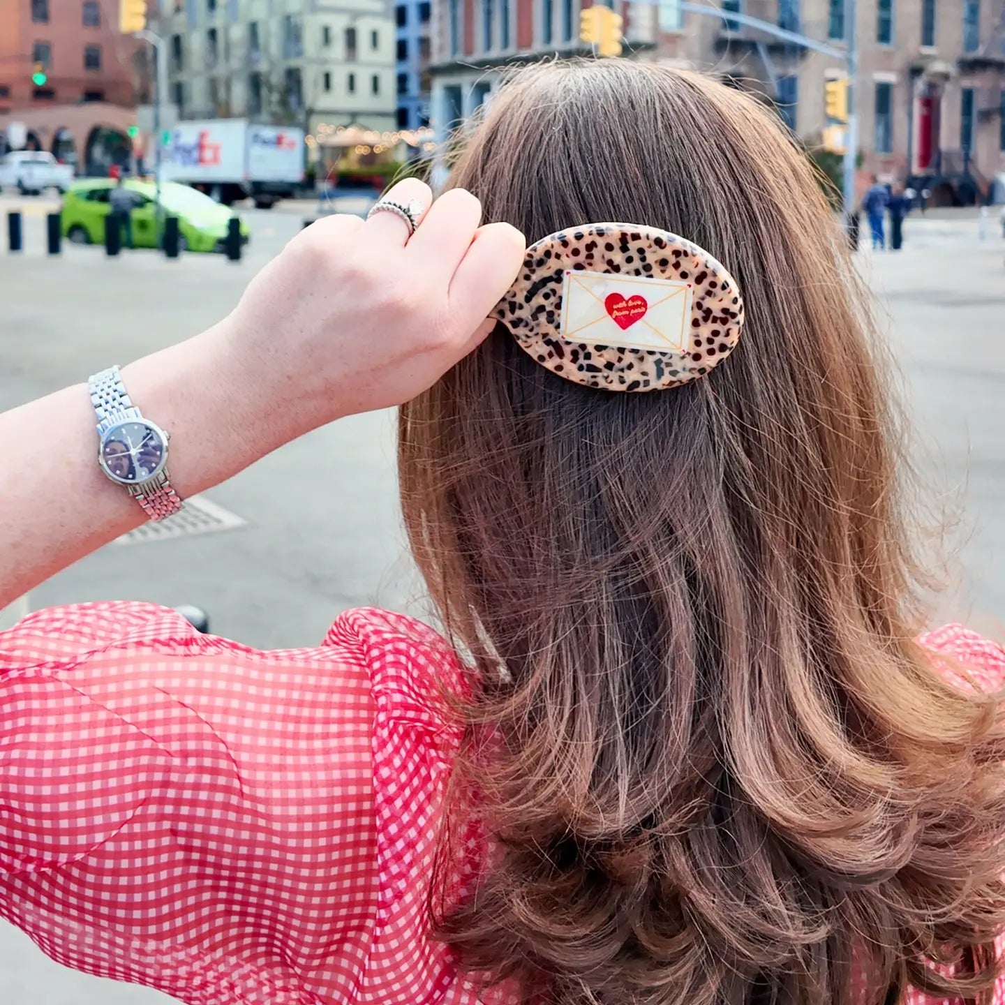 Solar Eclipse Love Mail Handbag Hero Mini Hairbrush