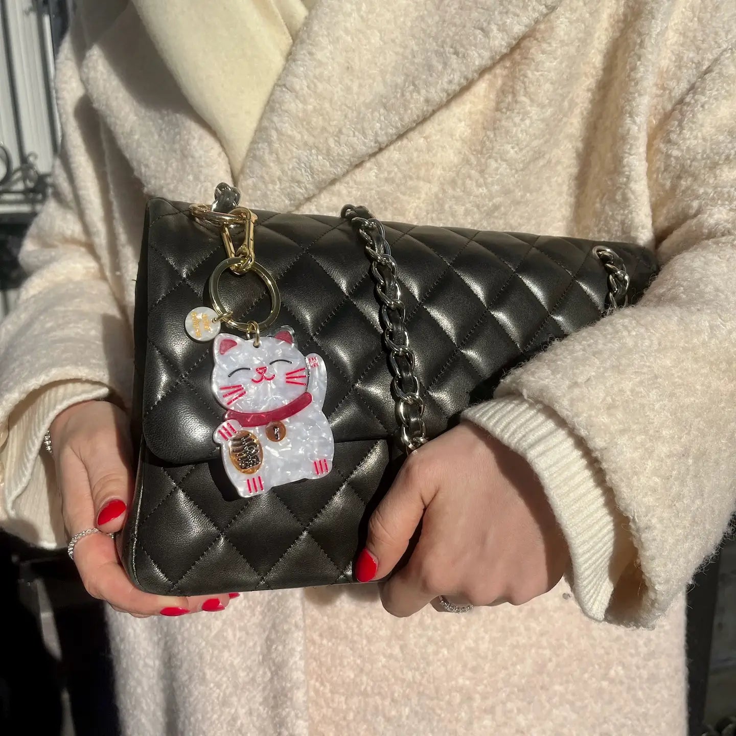 COMING SOON Solar Eclipse Lucky Cat Bag Charm