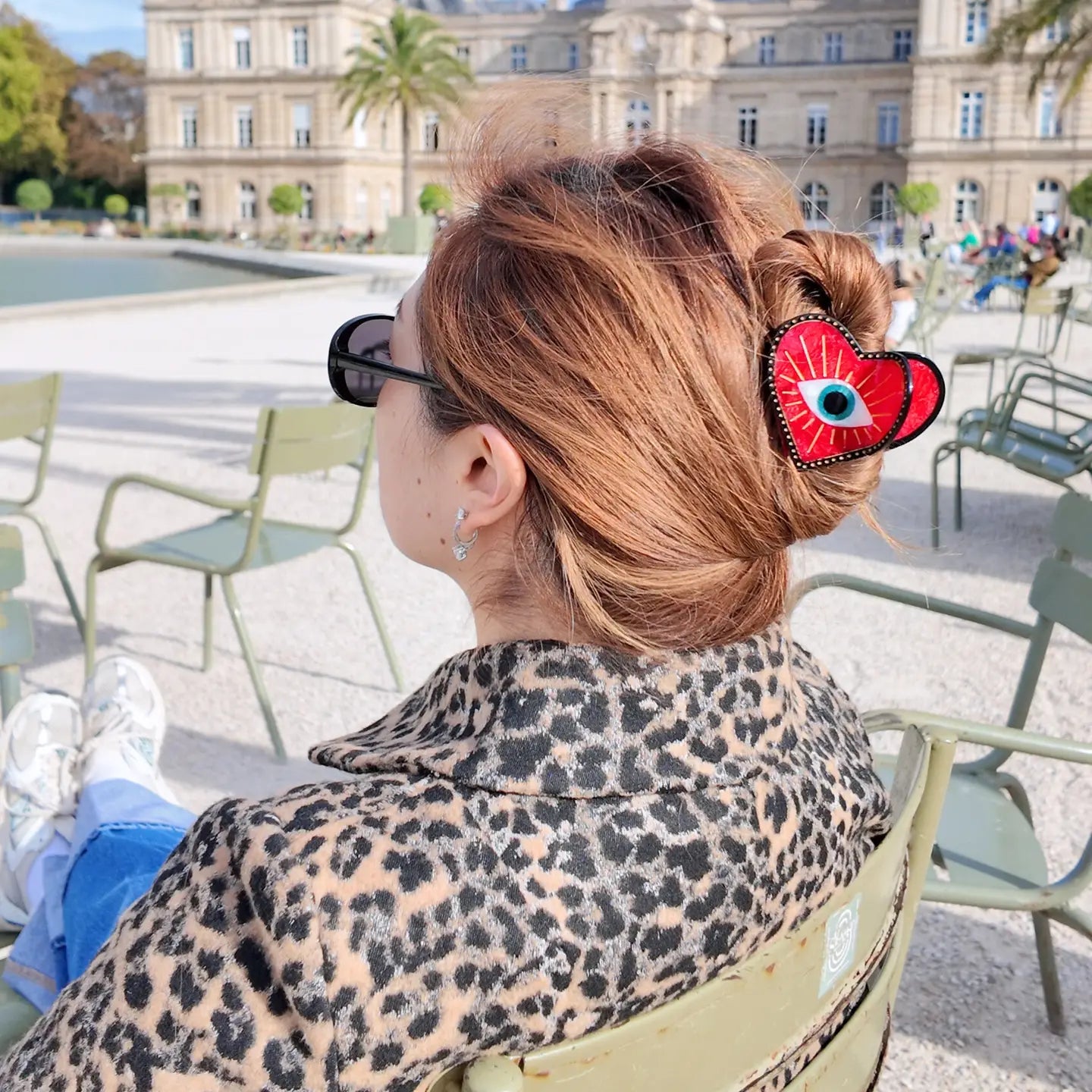 COMING SOON Solar Eclipse Lucky Eye Heart Claw Clip