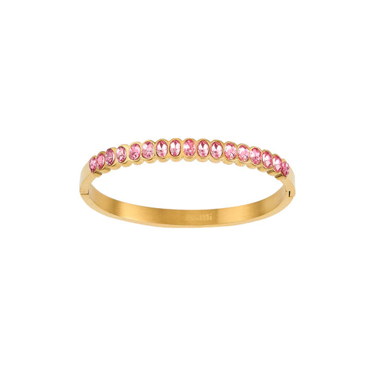 Bijoux De Mimi Martha Bangle - Gold & Pink