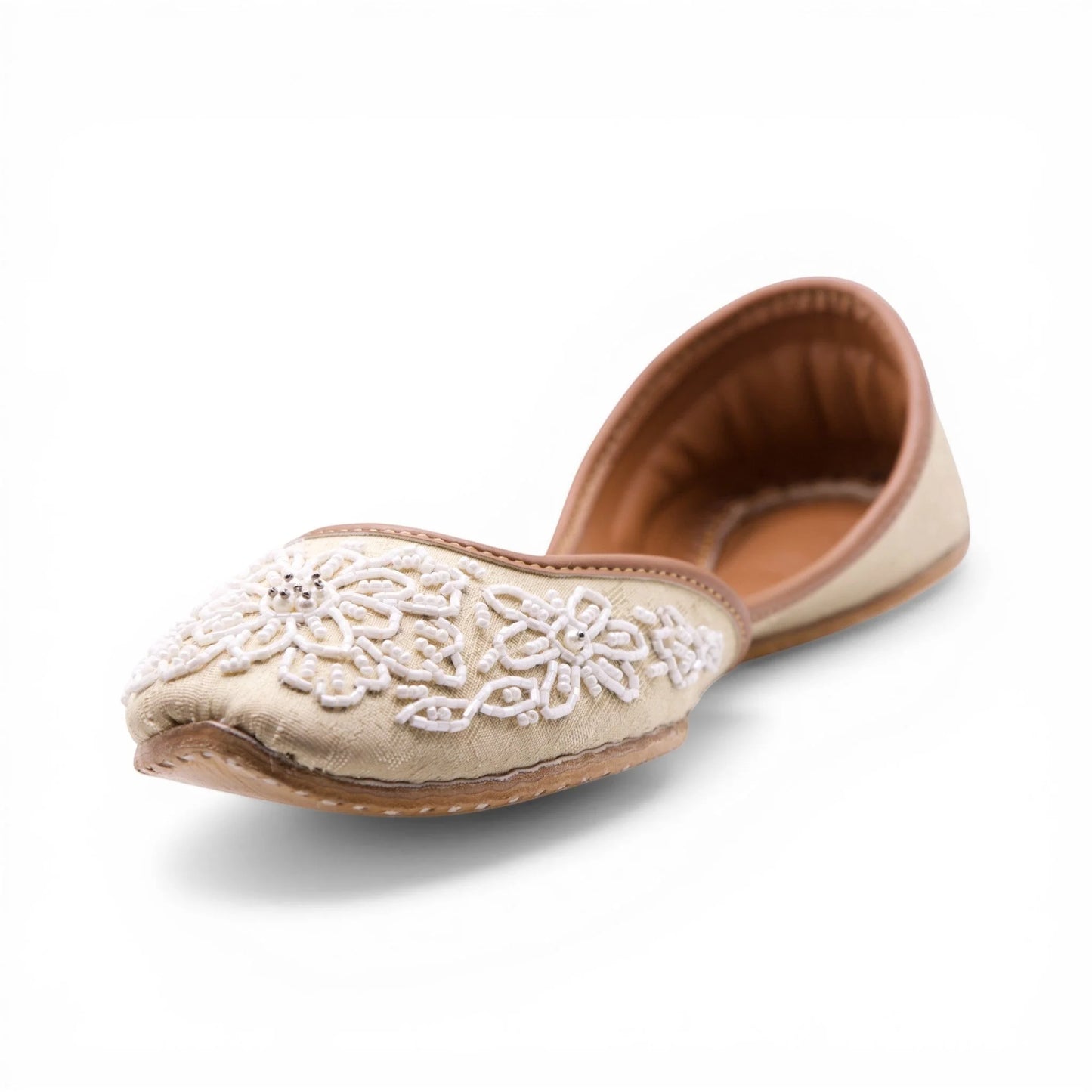 Mehar Jutti Sparkle Sandal - Ivory COMING SOON