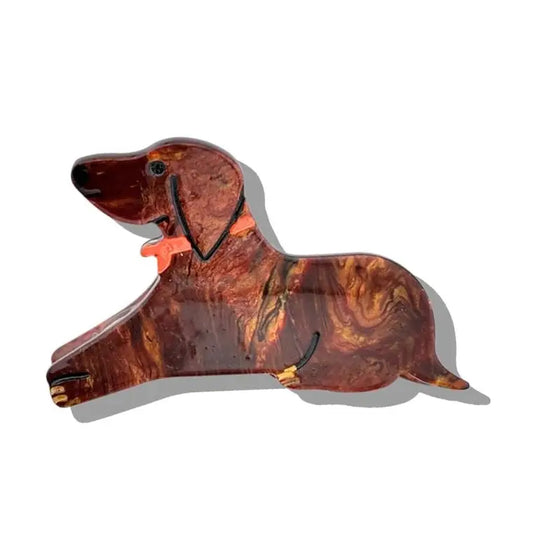 Solar Eclipse Mini Daschund Claw Clip