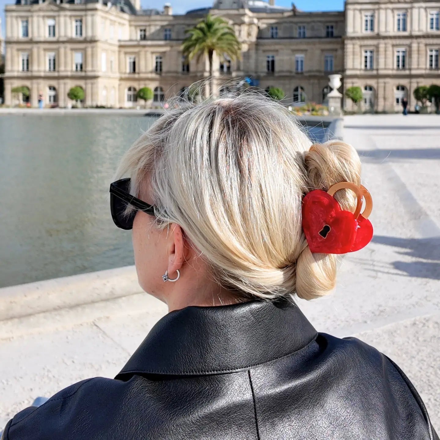 COMING SOON Solar Eclipse Padlock Heart Claw Clip