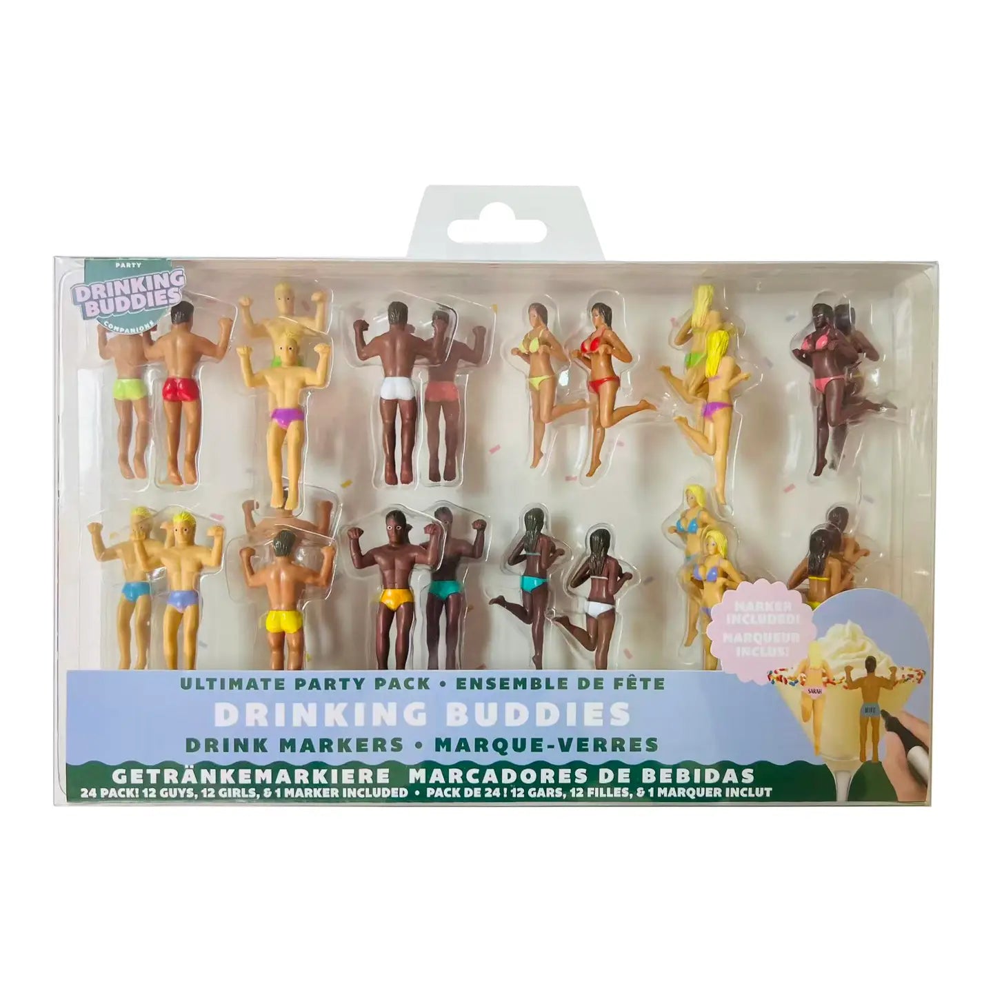 Drinking Buddies Drink Markers Ultimate Party Pack