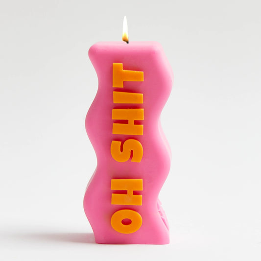 Pink Oh Shit Candle