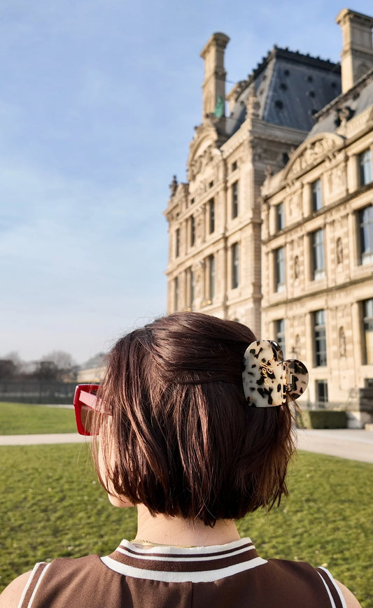 Solar Eclipse Paris Heart Claw Clip
