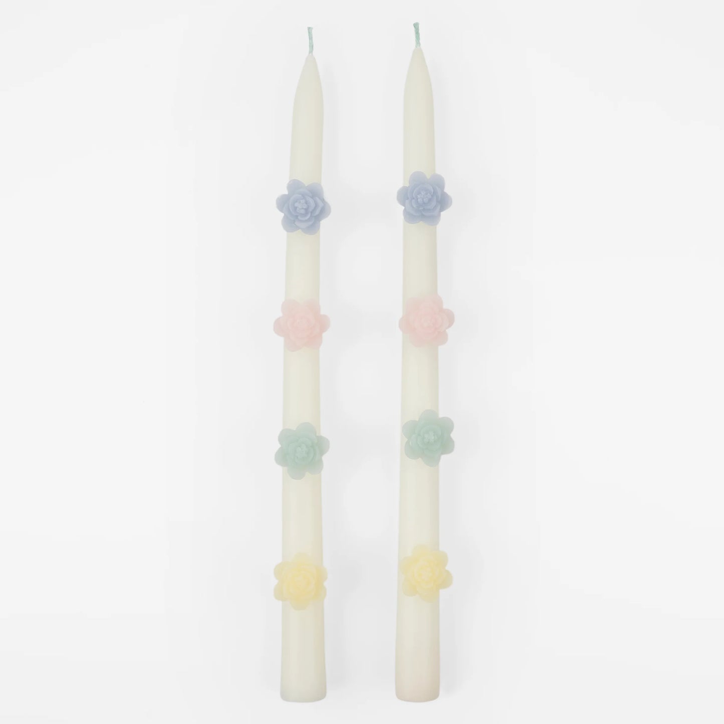 Pastel Flower Taper Candles