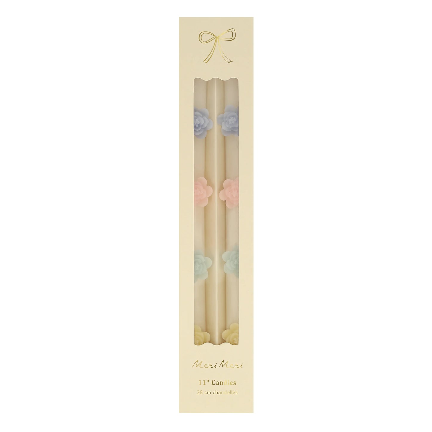 Pastel Flower Taper Candles