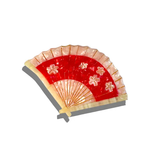 Solar Eclipse Blossom Fan Claw Clip