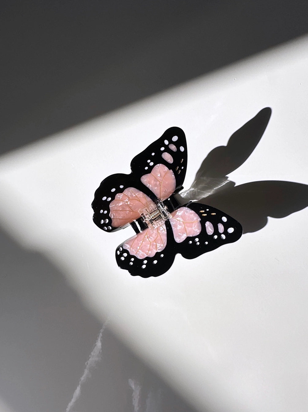 Solar Eclipse Pink Butterfly Claw Clip