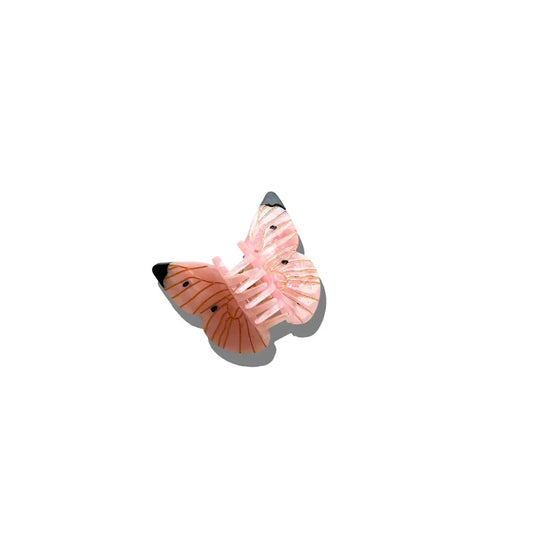 Solar Eclipse Pink Cabbage Butterfly Claw Clip