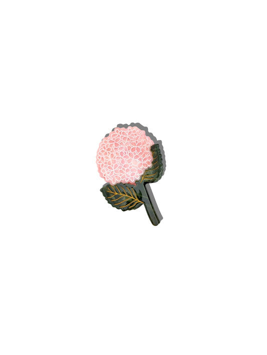 Solar Eclipse Pink Hydrangea Claw Clip