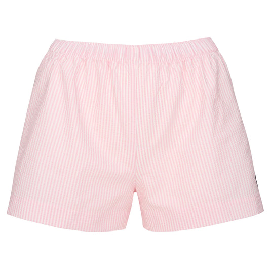 Pale Pink Seersucker Shorts