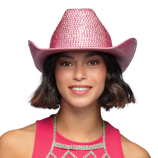 Pink Rhinestone Cowboy Hat