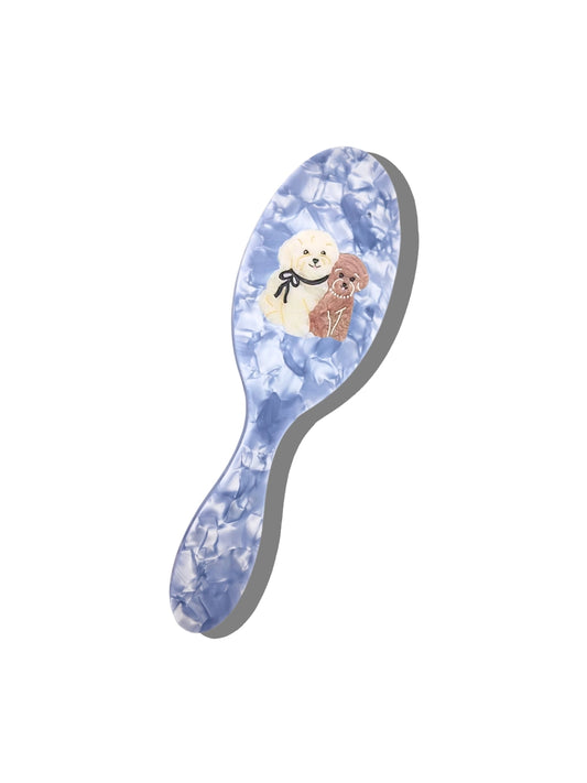 Solar Eclipse Puppy Friends Amazing-Hair-Day Hairbrush