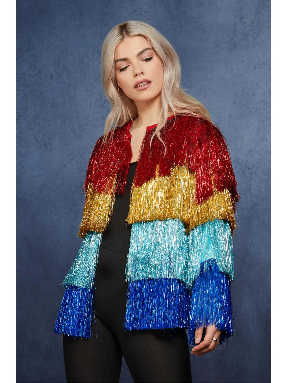 Rainbow Tinsel Festival Jacket