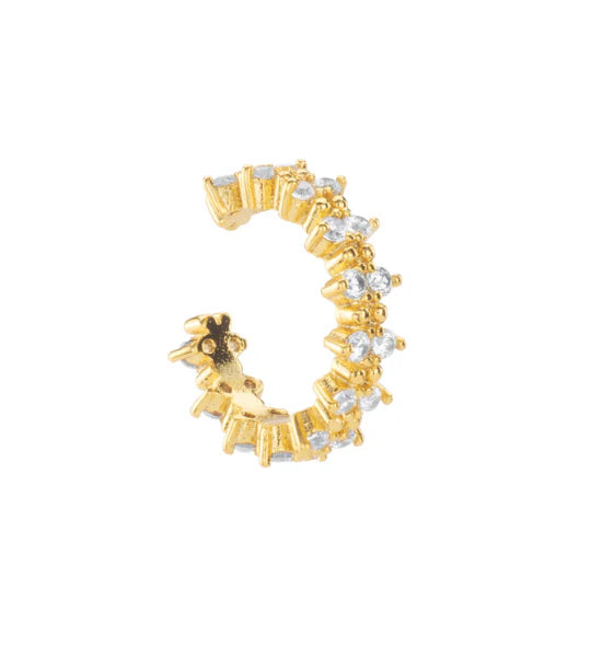 Bijoux De Mimi Rebecca Crystal Gold Cuff