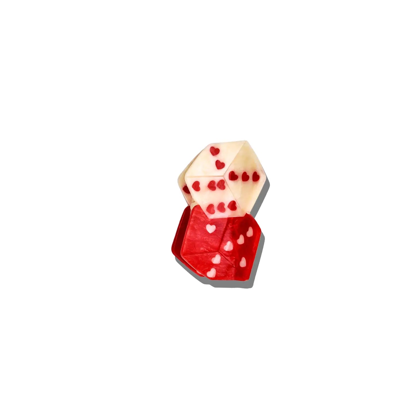 Solar Eclipse Red Lucky Dice Claw Clip
