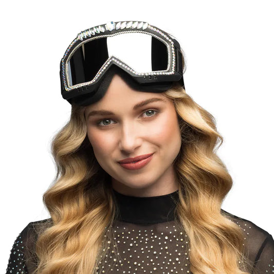 Rhinestone Ski Goggles