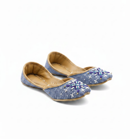 Sathi Jutti Sparkle Sandal - Blue