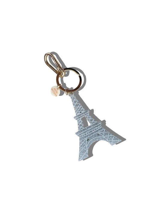 Silver Eiffel Tower Bag Charm