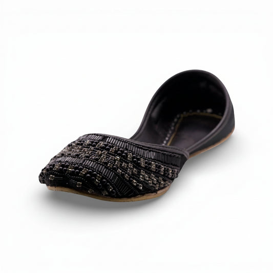 Siyahi Jutti Sparkle Sandal - Black