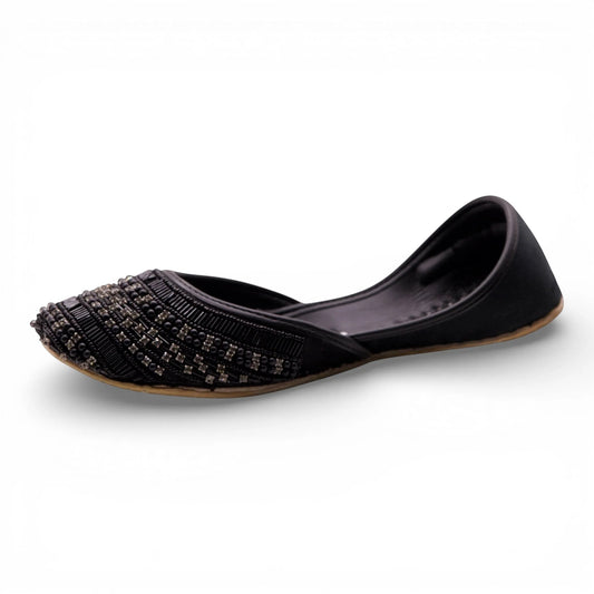 Siyahi Jutti Sparkle Sandal - Black