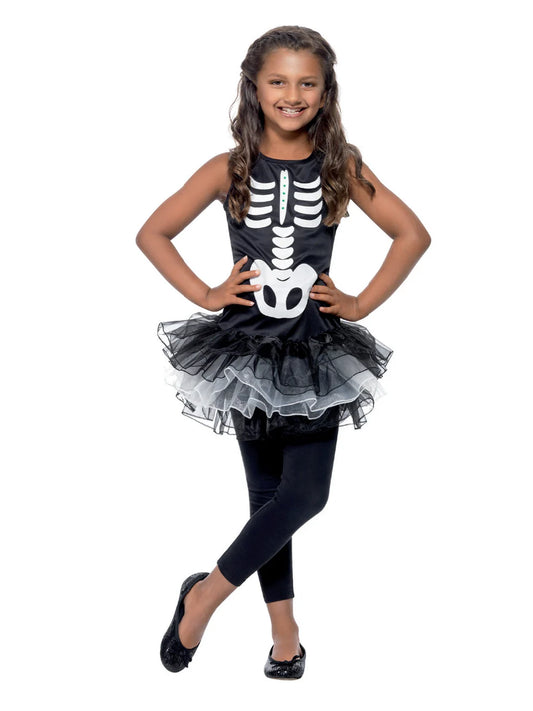 Kids Skeleton Tutu Costume