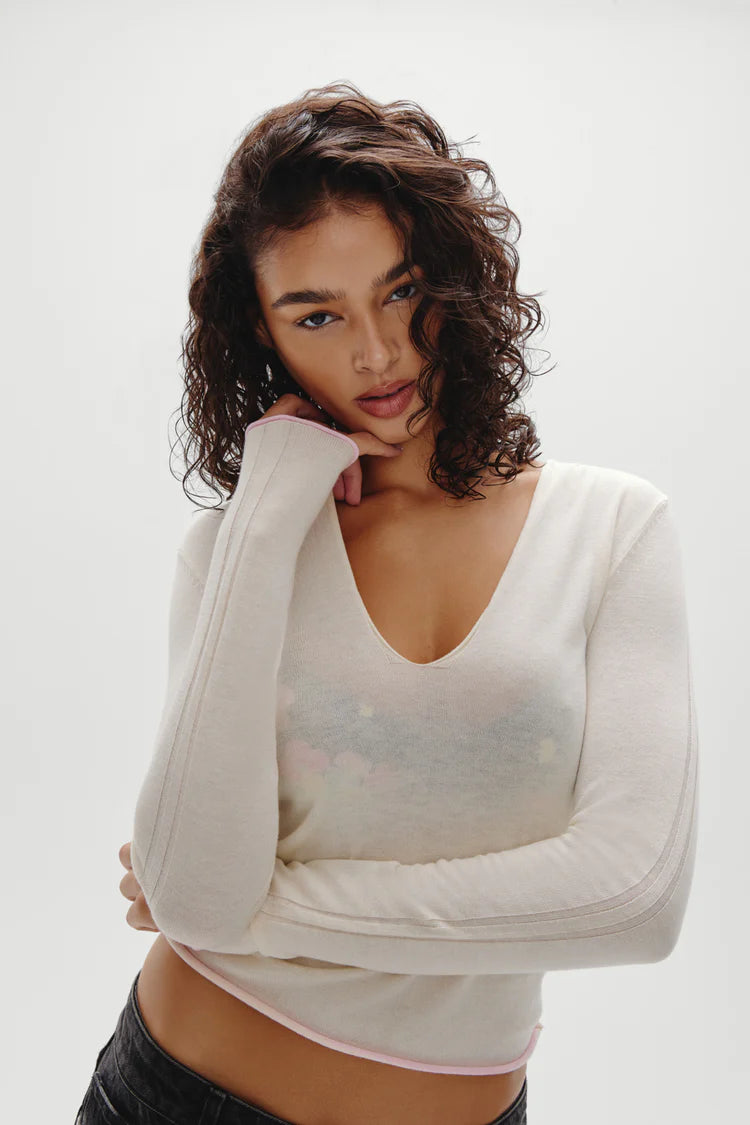 Frankies Bikinis Sloane Knit Hoodie