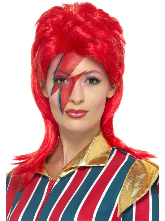 Red Space Superstar Wig