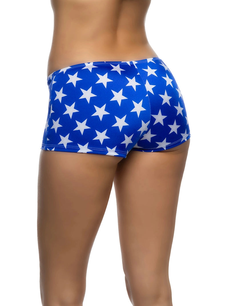 Star Spangled Low-rise Booty Shorts